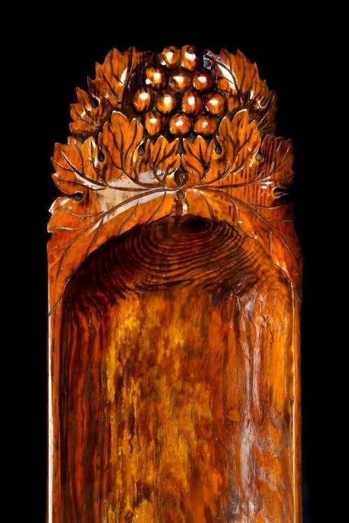 Carved plant decorative fruit or snack large -capacity storage concave plate-2